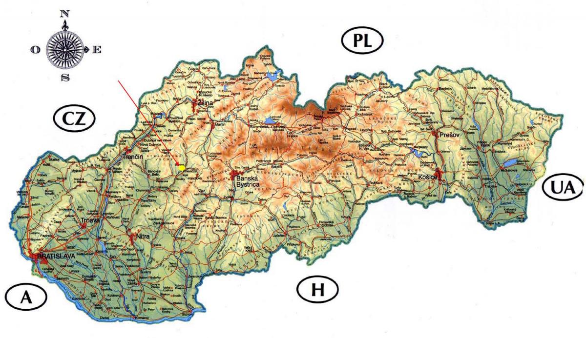 지도의 성 슬로바키아