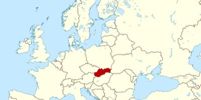 지도 슬로바키아의 지도 europe